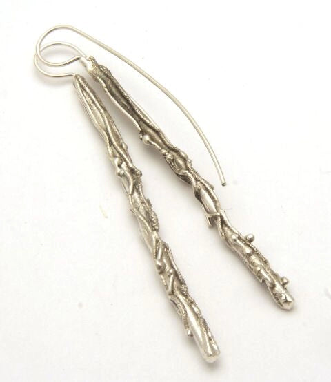 Twig w/Patina Finish Earrings