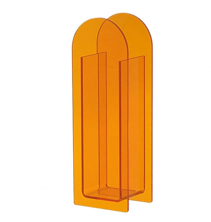 Translucent Acrylic Vase Orange