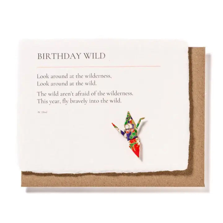 Origami Crane Card