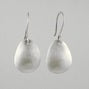 Organic Shaped Domed Drop Earrings