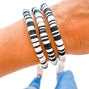 Black and White Heishi Bracelet