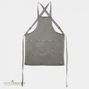 Suspender Apron - Grey-Green Canvas