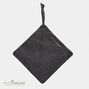 Pot Holder - Vintage Grey Leather