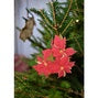 Wooden Poinsettia Ornament