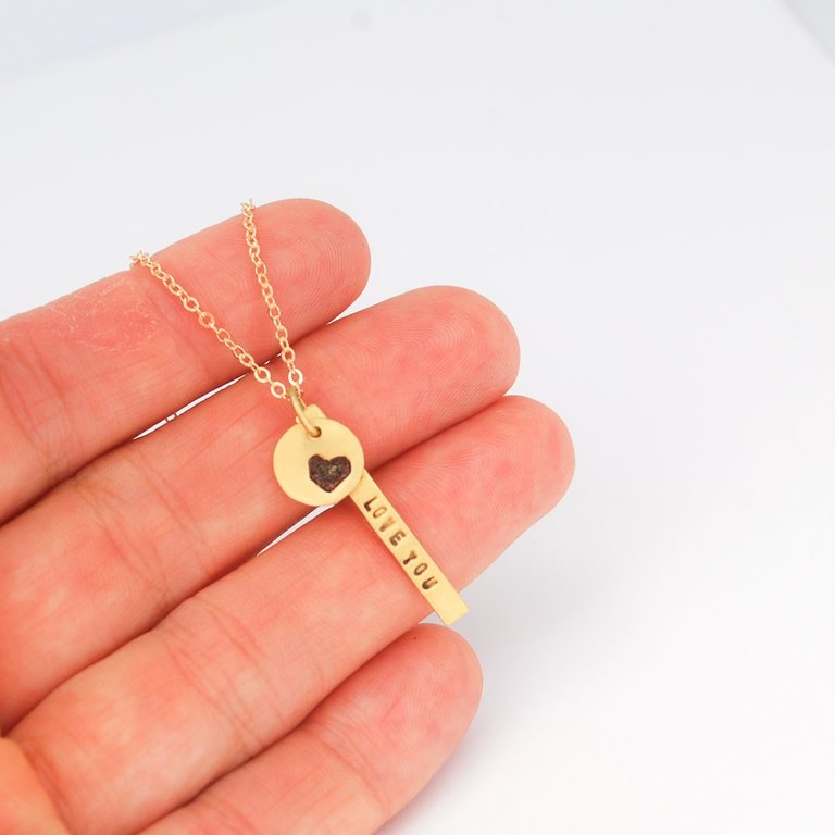 Stick Necklace 14 Kt Gold Vermeil