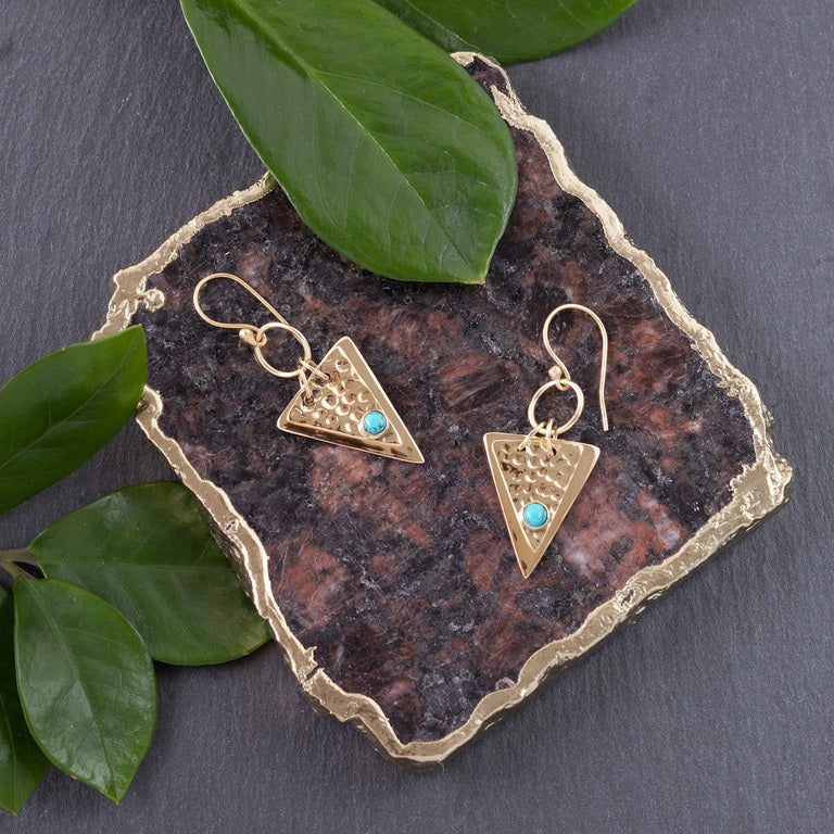 BE093 Brass Earrings