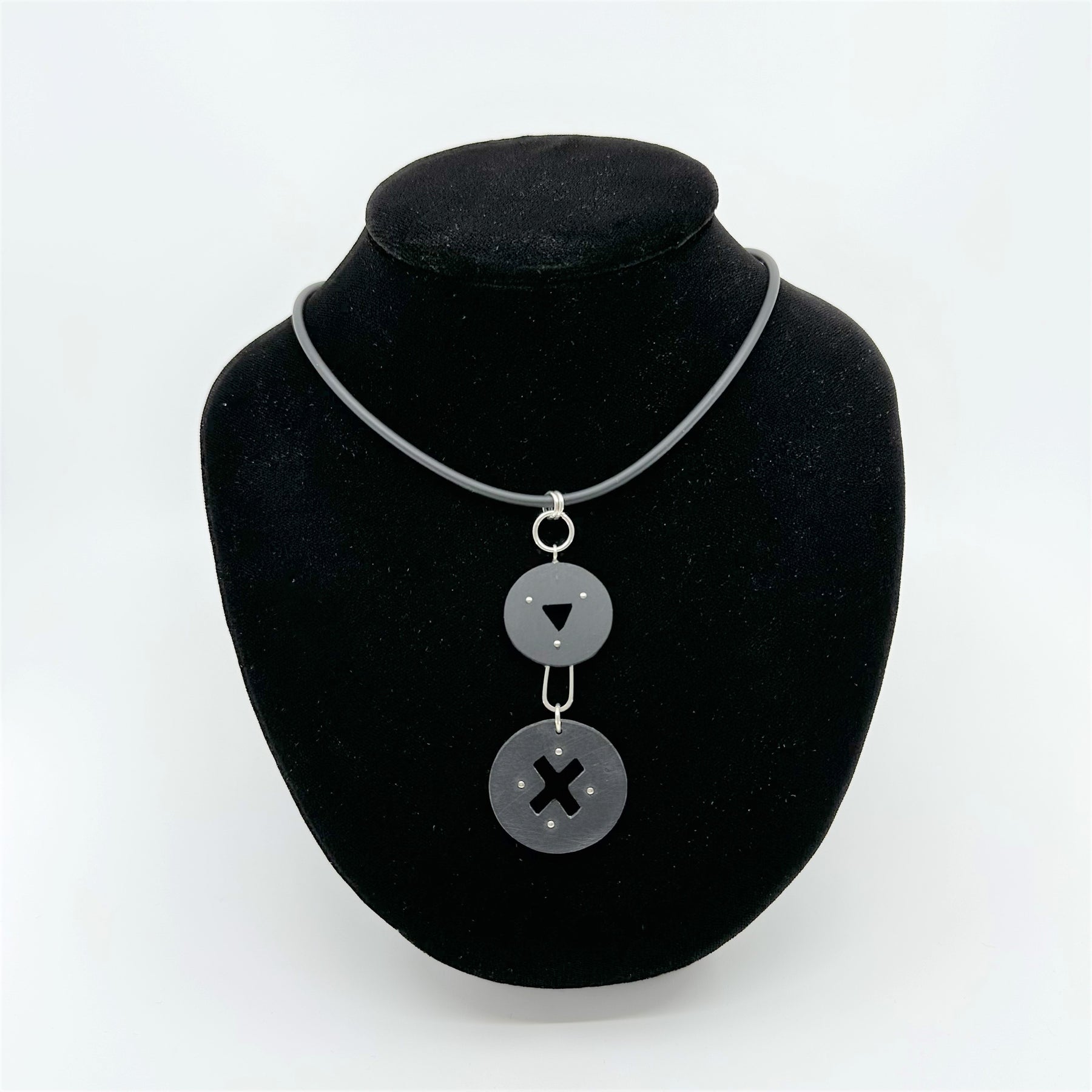Double Disc Drop Pendant
