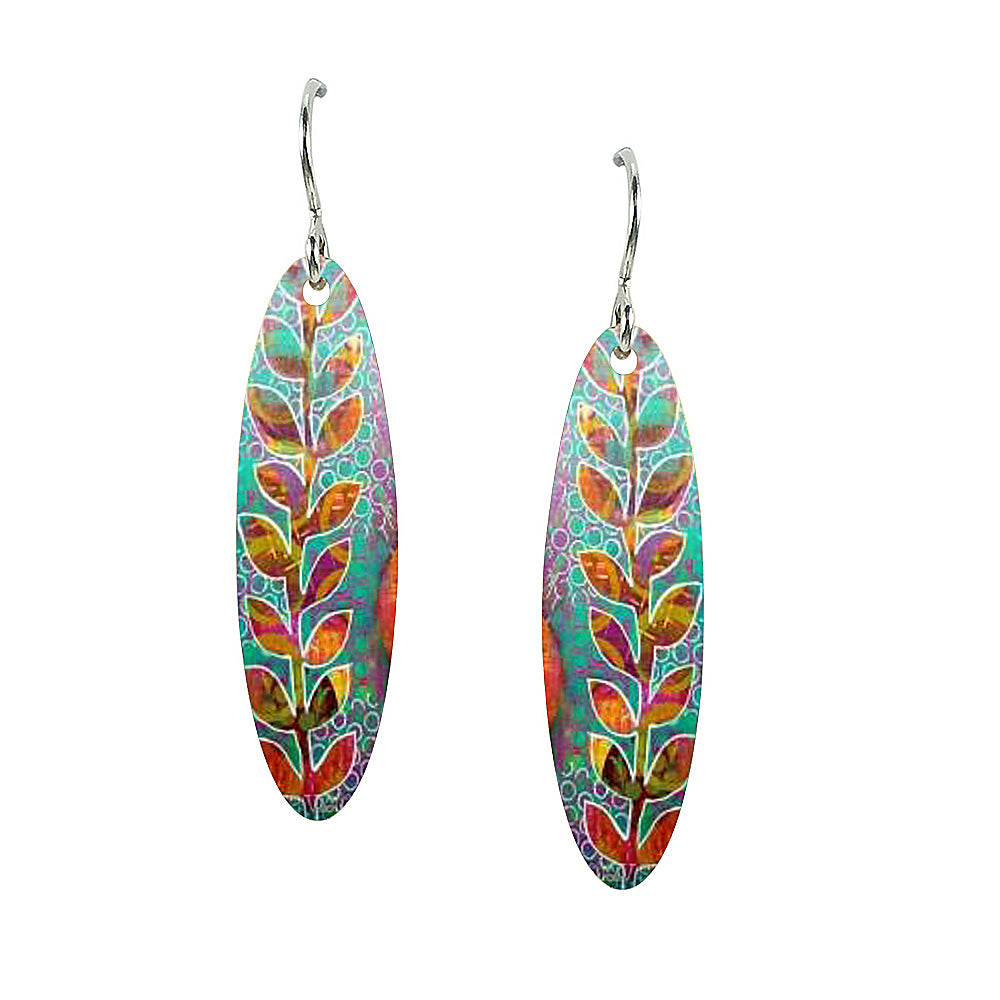 Amber Large Oval Earrings