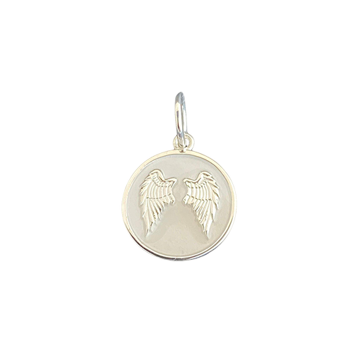 LOLA Angel Wings Small Pendant (silver/ivory)