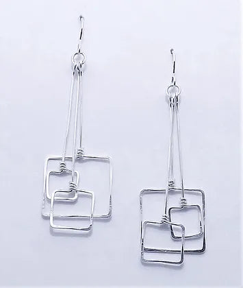 E076 Retro Dangle Earrings
