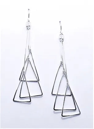 E076 Retro Dangle Earrings