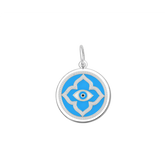 LOLA Evil Eye Small Pendant (silver/turquoise)