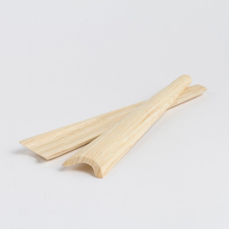 Bamboo Salad Servers Set of 2 - Natural