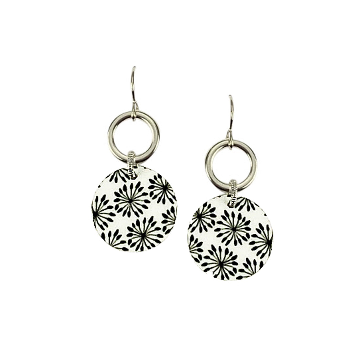Nobu Disc w/Thick Ring Earrings