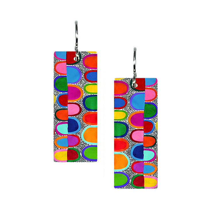 Party Med Rectangle Earrings