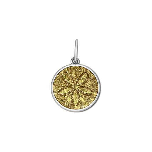 LOLA Sand Dollar Small Pendant (gold center)