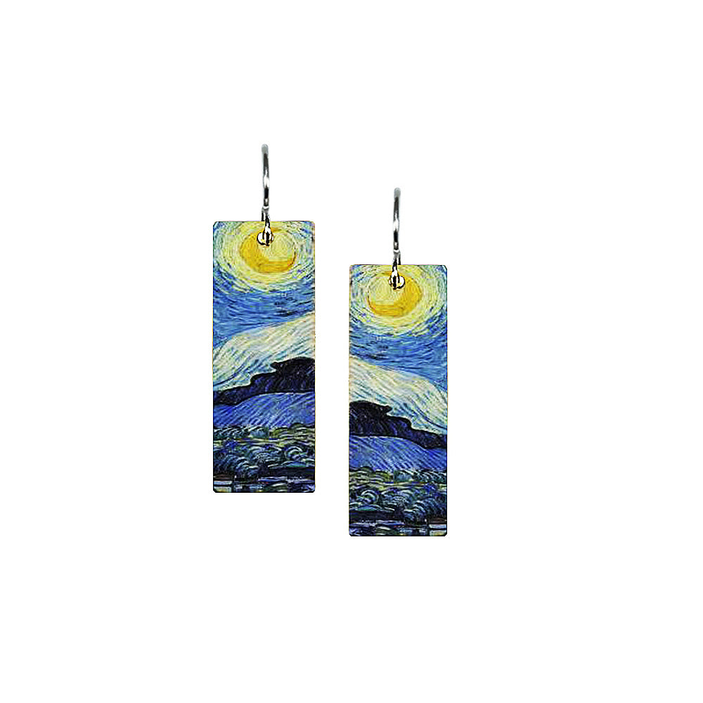 Starry Night Med Rectangle Earrings