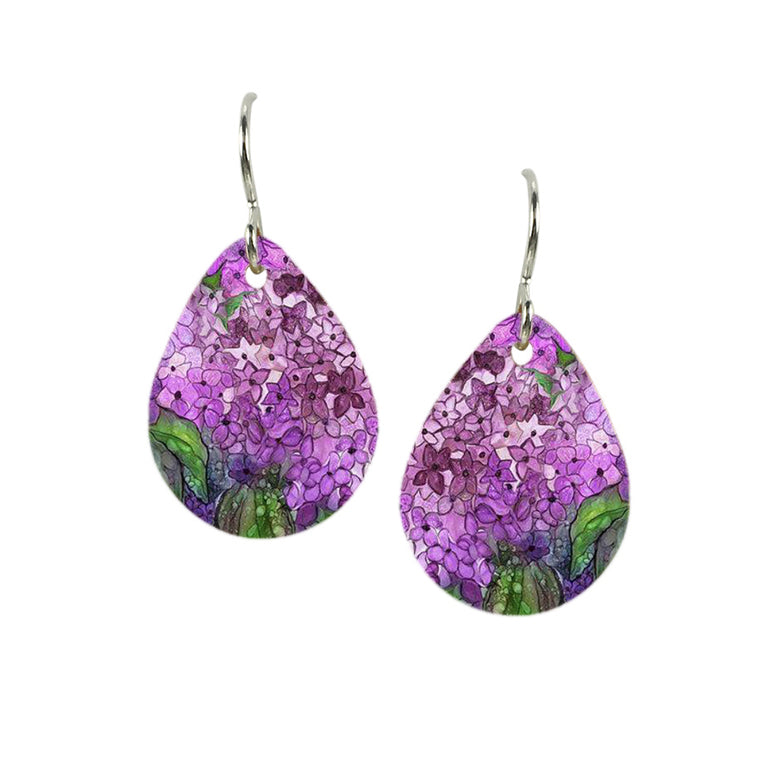 Wisteria Blossoms Sm Teardrop Earrings