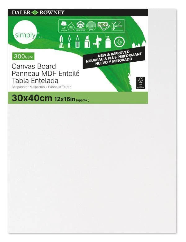 Daler Simply Canvas Panel 12x16 (DAD525033040)