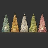 5" Lighted Glitter Tree