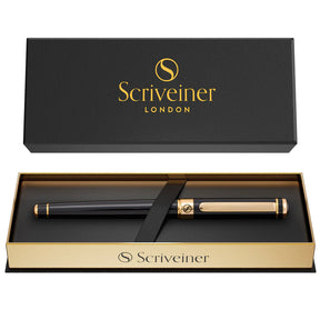 Black Rollerball Pen w/Gold