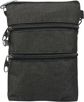 Nupouch Anti-Theft 3-Zipper Crossbody