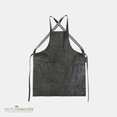 Suspender Apron - Vintage Grey Leather