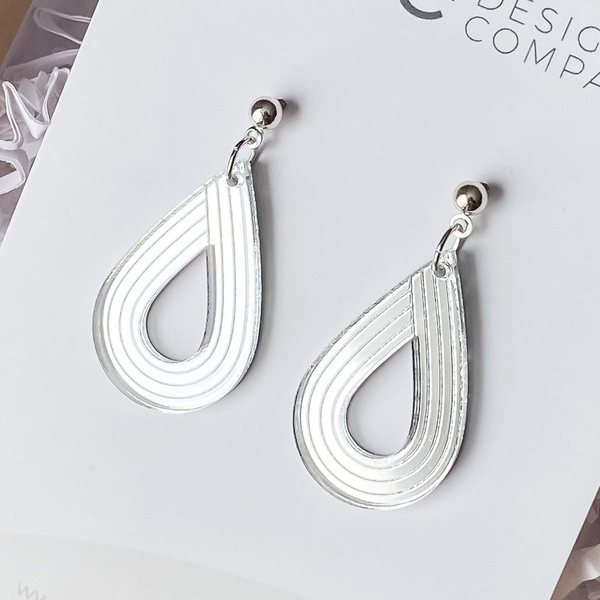 Teardrop Earrings (silver)