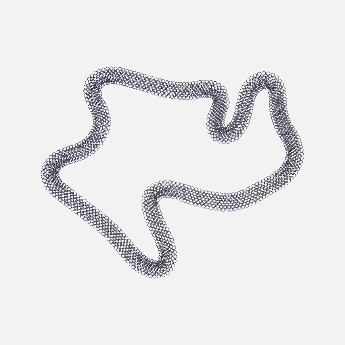 Pascale Lion 94 Titane Necklace (blue finish)