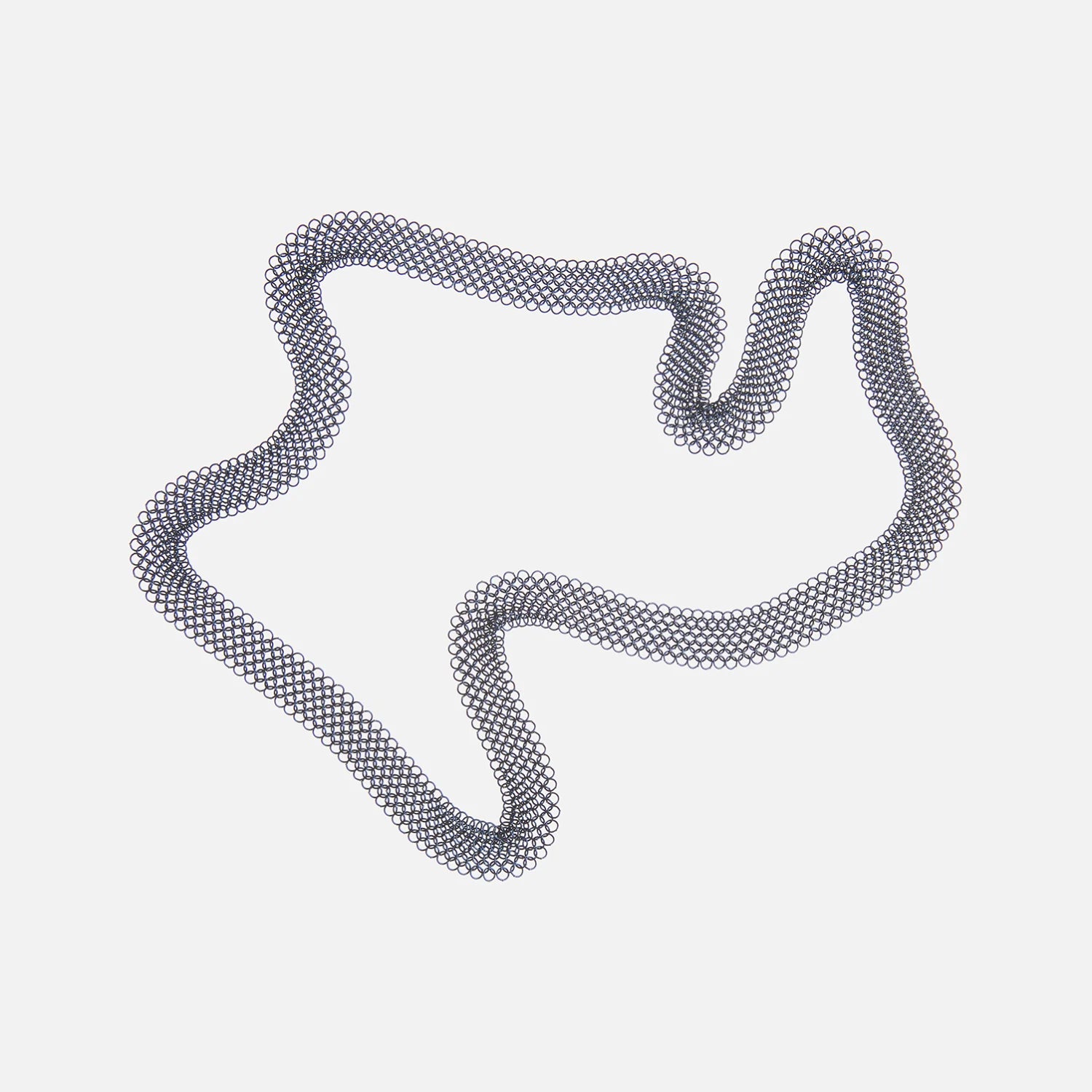 Pascale Lion 94 Titane Necklace (blue finish)