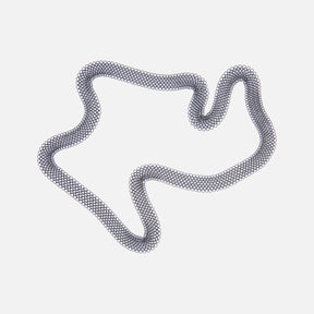 Pascale Lion 94 Titane Necklace (blue finish)