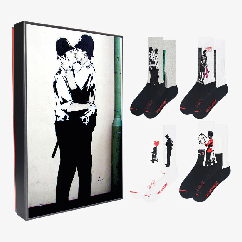 Bansky - Art Sox Kissing Coppers Gift Box