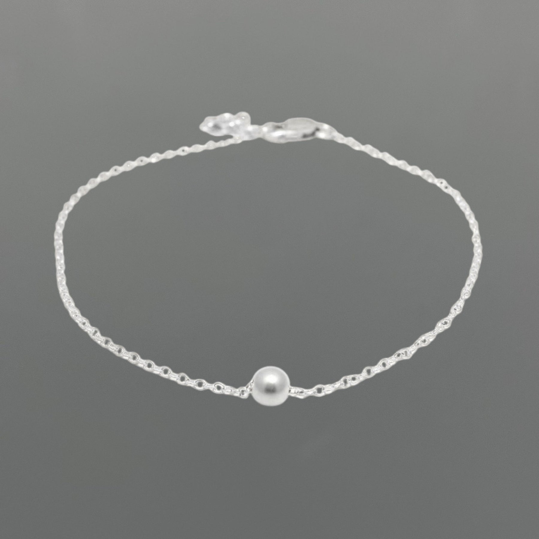 BS478 | Silver Minimal Ball Bracelet