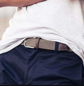 Billy Belt Woven Belt Beige Taupe