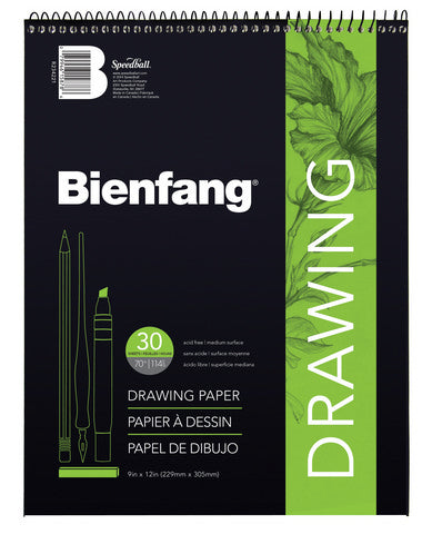Bienfang 523 Raritan Drawing Pad 70lb 30 Sheet 9x12 (BFR234221)