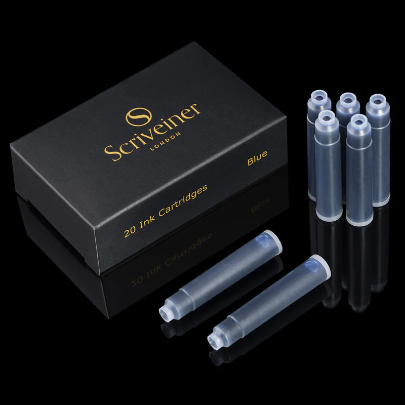 Blue Fountain Pen Refill Cartridges (20 pack)