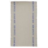 Tea Towel Bon Appetit Linen Blue