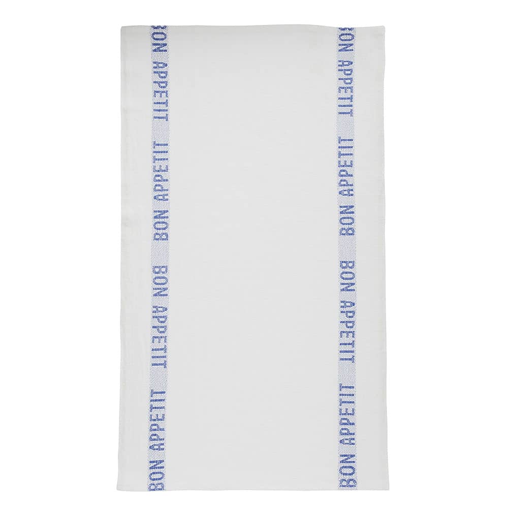 Tea Towel Bon Appetit White Blue