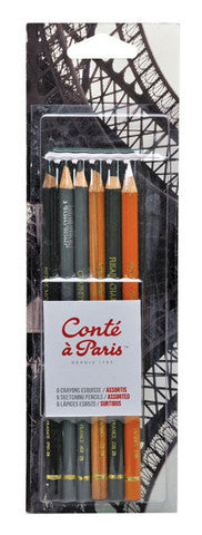 Conte a'Paris Conte Earthtone Pencil Set 6pc (CO50106)