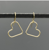 Heart outlined earrings