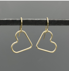 Heart outlined earrings