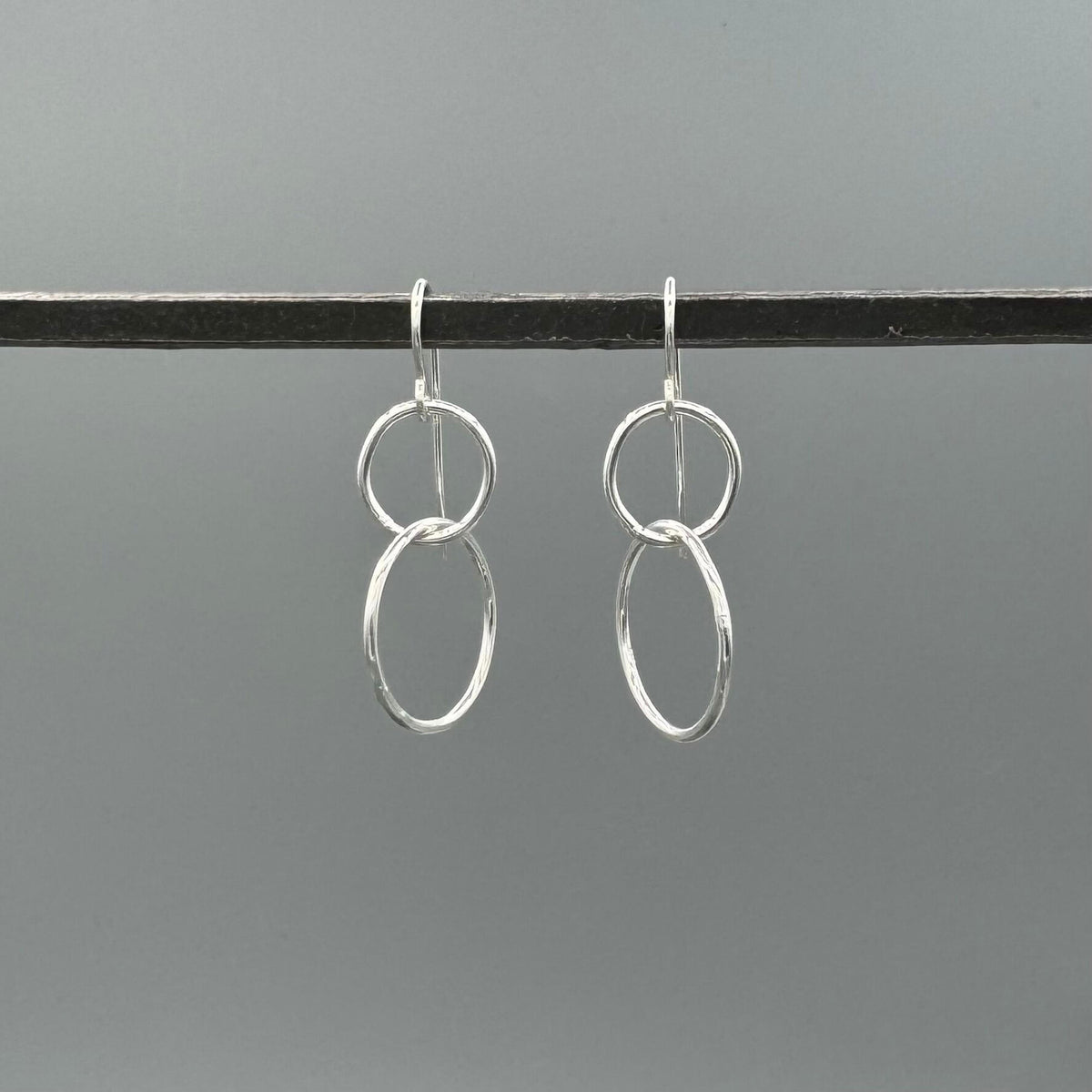 ES595 | Silver Links of Love Earrings
