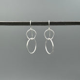 ES595 | Silver Links of Love Earrings