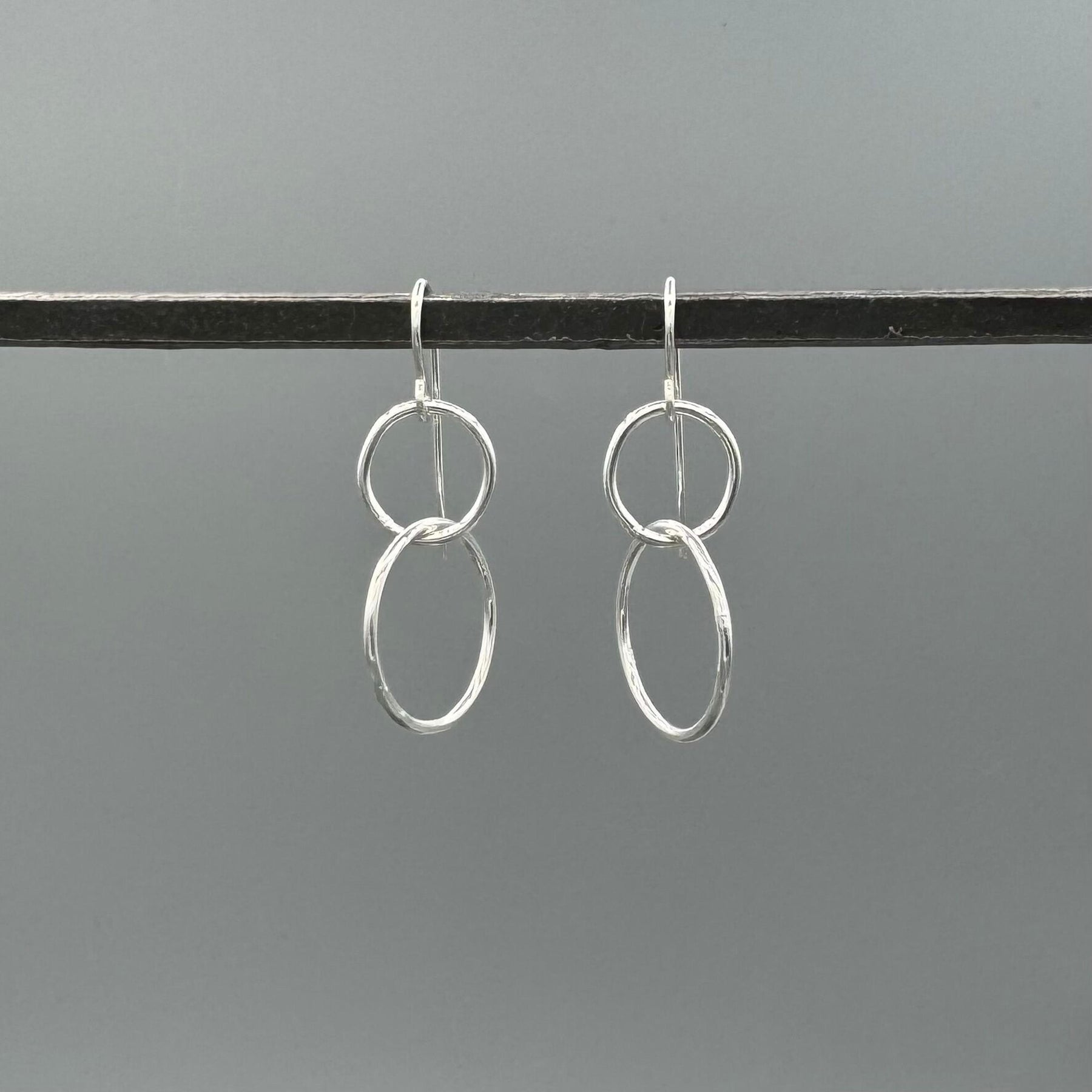 ES595 | Silver Links of Love Earrings
