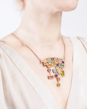 Mosaic Statement 16" Adj. Necklace