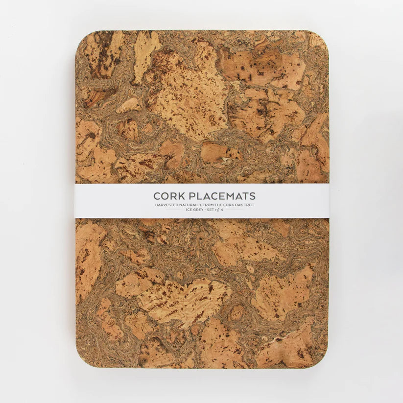 Natural Cork Rectangle Placemats (Set of 4)