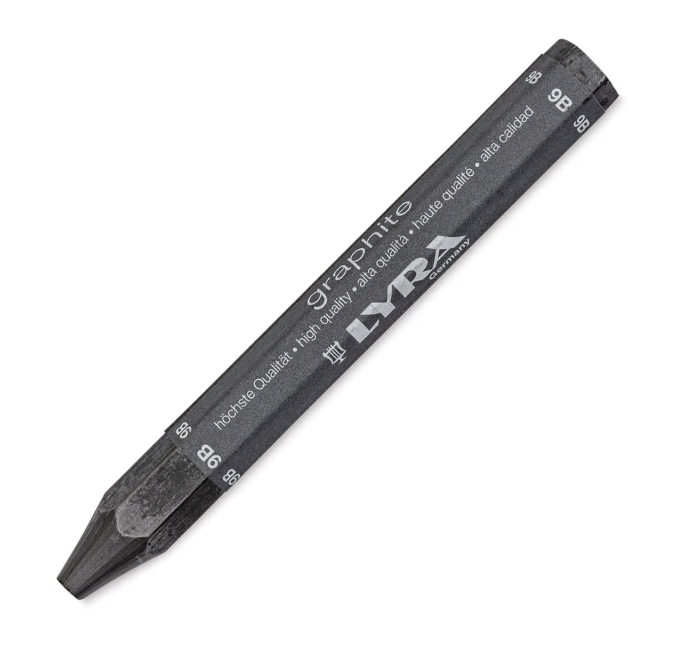 LYRA Graphite Crayon Water-Soluble 9B (LY5630109)