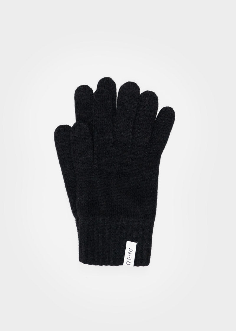 Pier Paolo Men's Recycled Cashmere Gloves - Black Ardesia