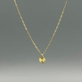 NG457V | Gold Vermeil Mini Sunbeam Disc Necklace
