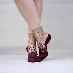 Nakameguro Bordeaux Socks